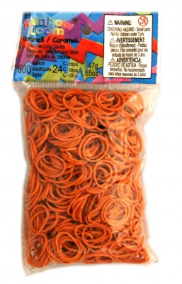 Rainbow Loom bandjes Helder caramel (600 stuks)
