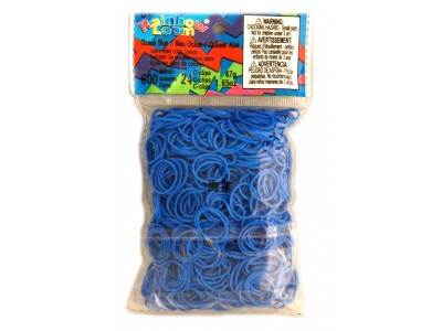 Rainbow Loom bandjes Helder oceaan blauw (600 stuks)