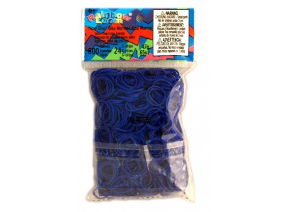 Rainbow Loom bandjes Helder marine blauw (600 stuks)